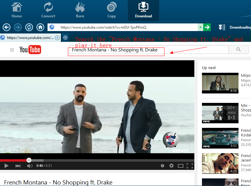 search and play French Montana - No Shopping ft. Drake